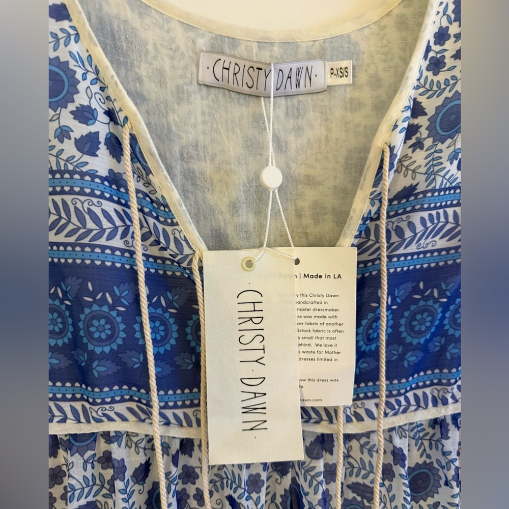 Christy Dawn The Paloma Dress in Periwinkle Suzani - Picture 11 of 11
